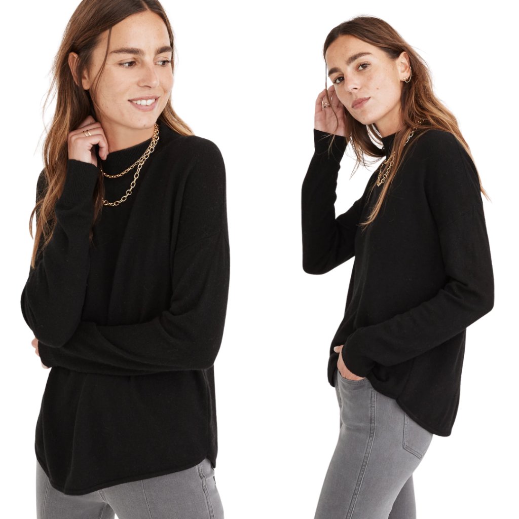 Madewell Ashbury Mockneck Sweater - Size Xs